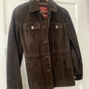 Eddie Bauer Dark Brown Suede Jacket - image 1